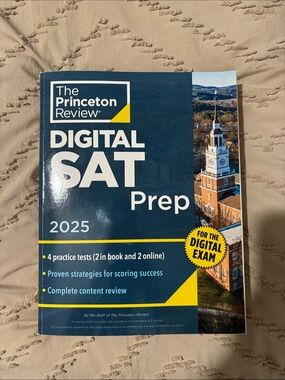 NEW Princeton Review Digital SAT Prep 2025 - Navy & Yellow
